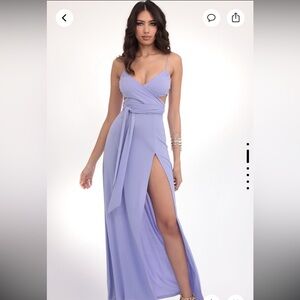 Lucy in the Sky Leila Wrap Tie Maxi Dress